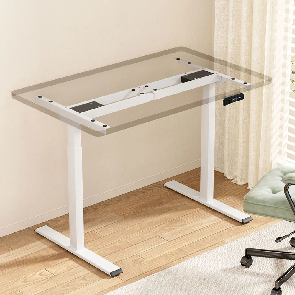 Artiss Standing Desk Frame Only Dual Motor Motorised White - Image 2
