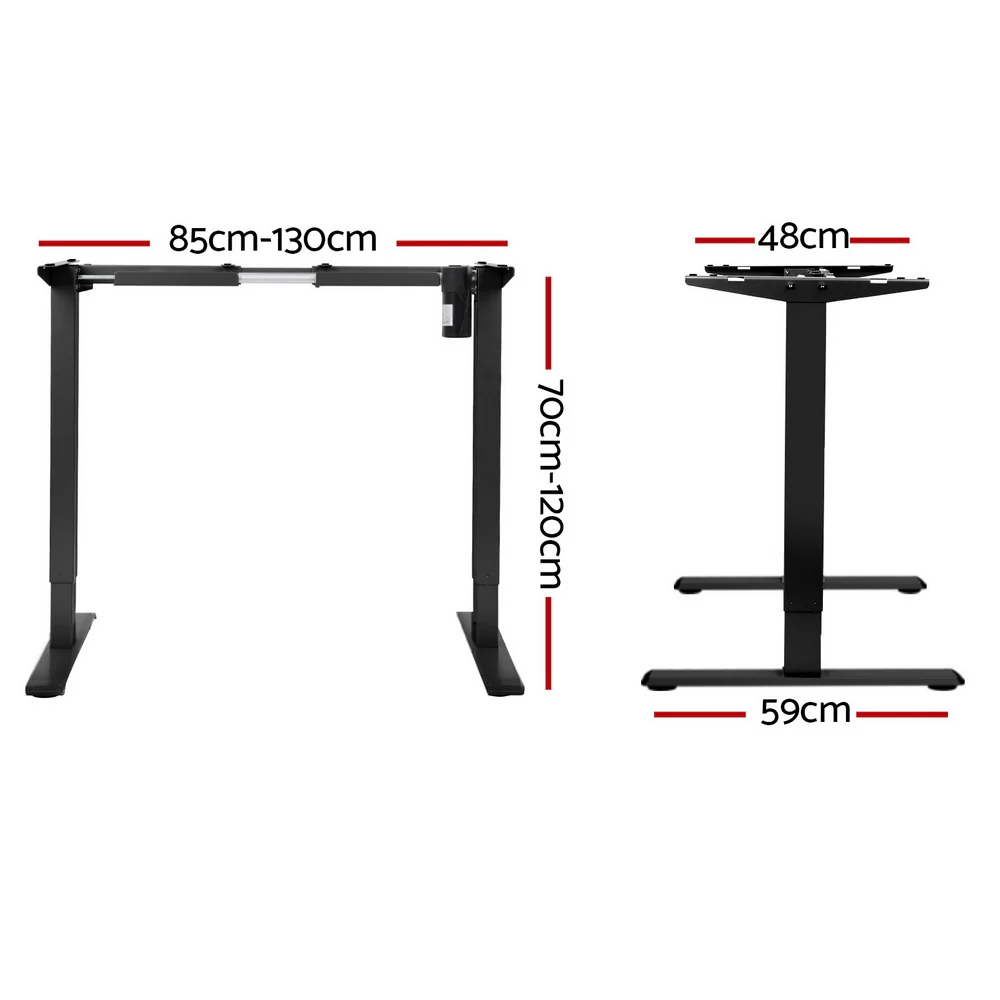 Artiss Standing Desk Frame Only Motorised Black - Image 4