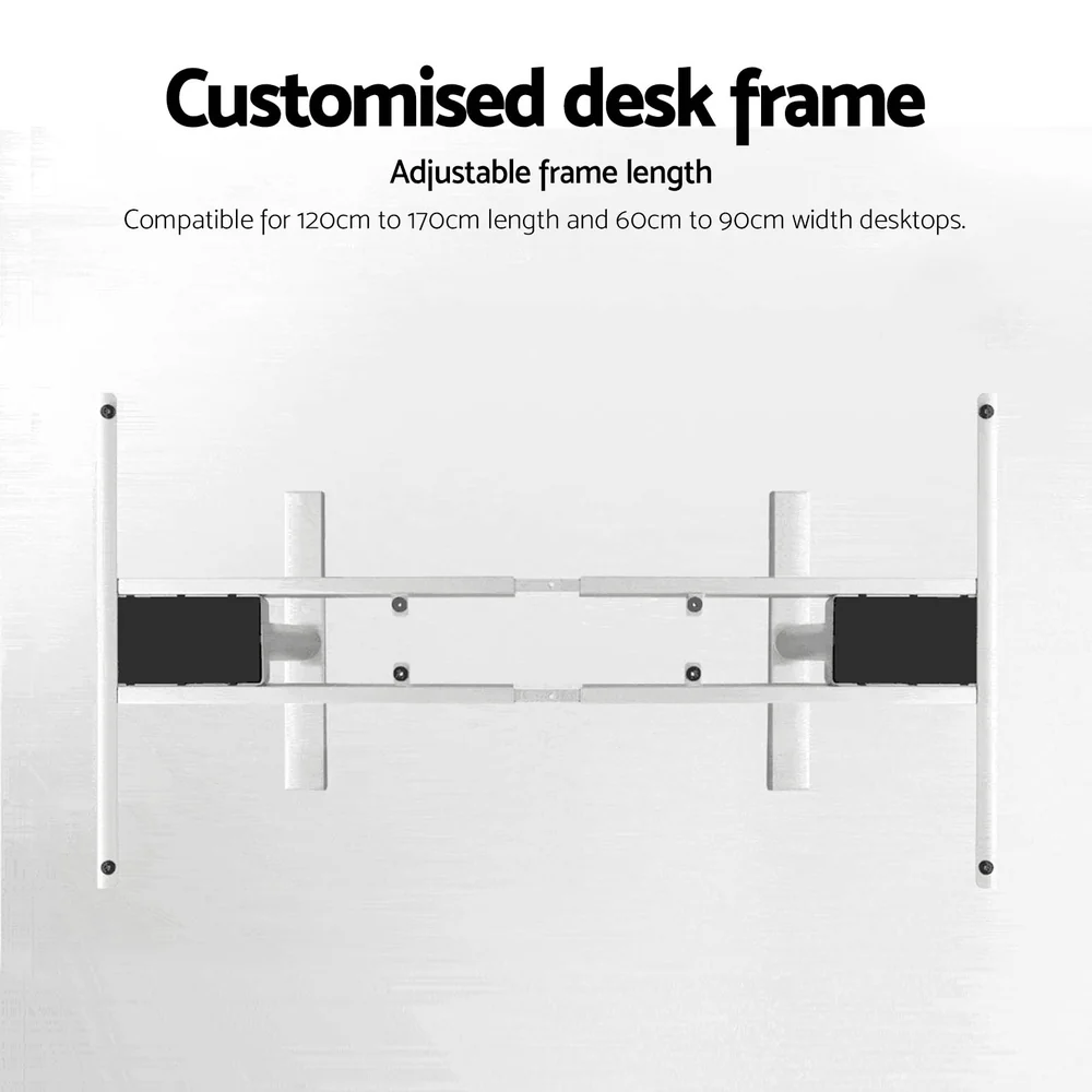 Artiss Standing Desk Frame Only Motorised Dual Motor White - Image 7
