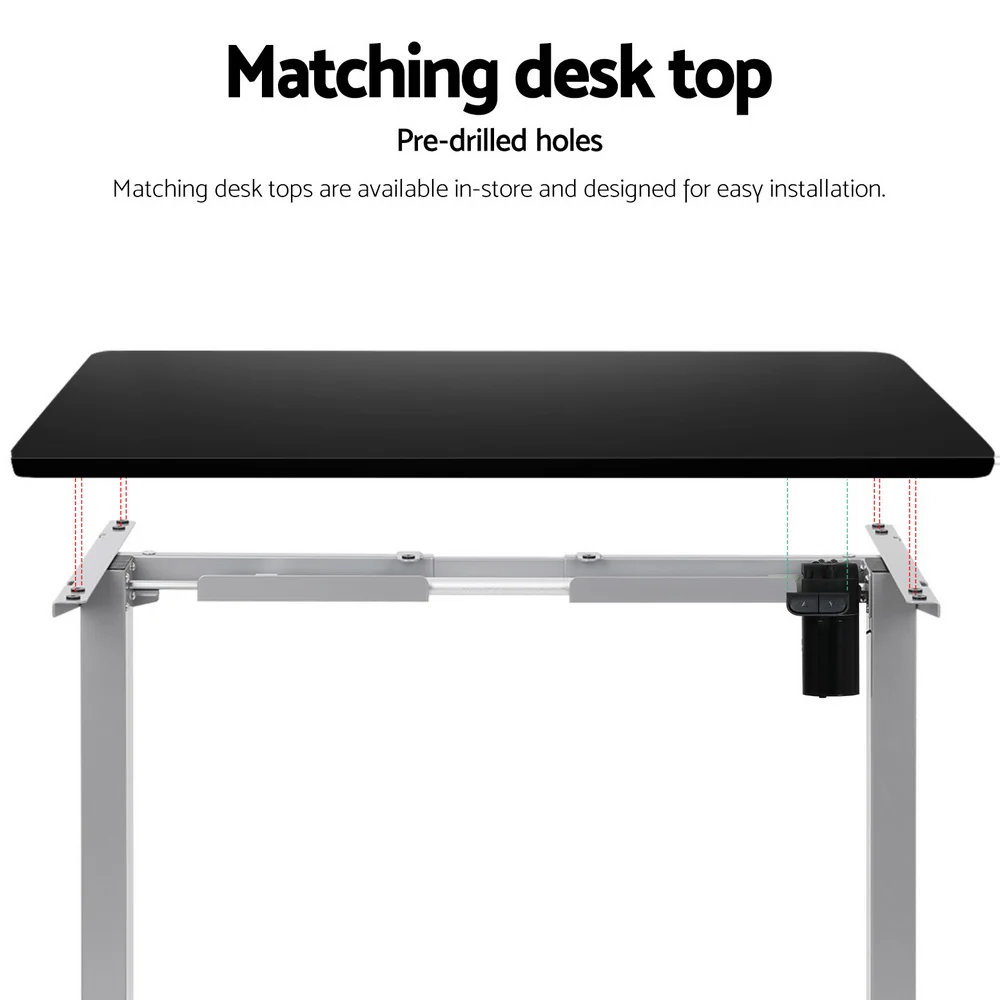Artiss Standing Desk Frame Only Motorised Grey - Image 8