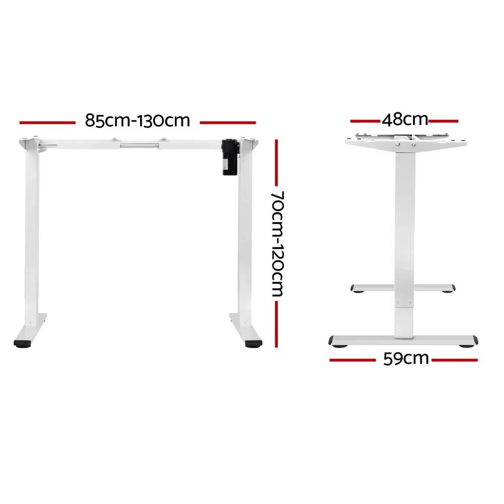 Artiss Standing Desk Frame Only Motorised White - Image 4