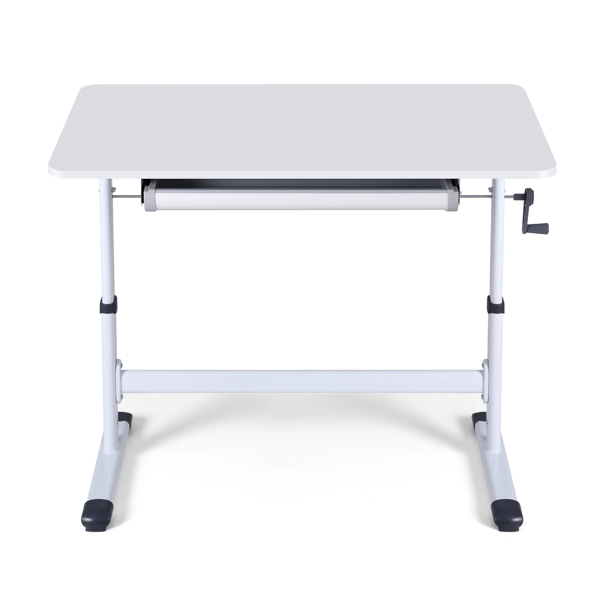 Artiss Standing Desk Height Adjustable Workstation Computer Desks Study 100CM White - Image 5