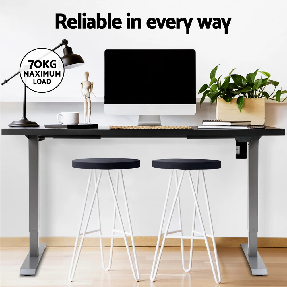 Artiss Standing Desk Motorised 140CM Black - Image 8