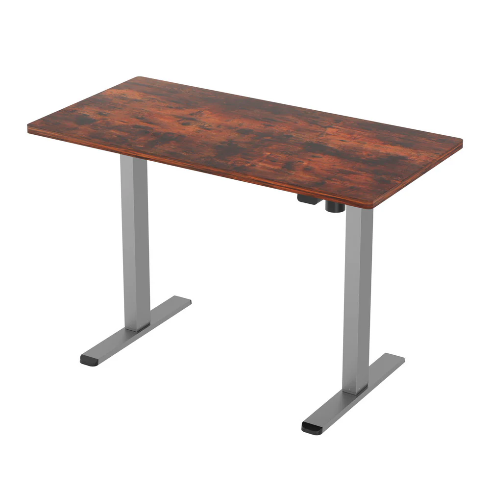 Artiss Standing Desk Motorised 140CM Rustic Brown - Image 3