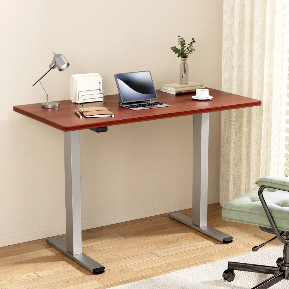 Artiss Standing Desk Motorised 140CM Walnut - Image 2
