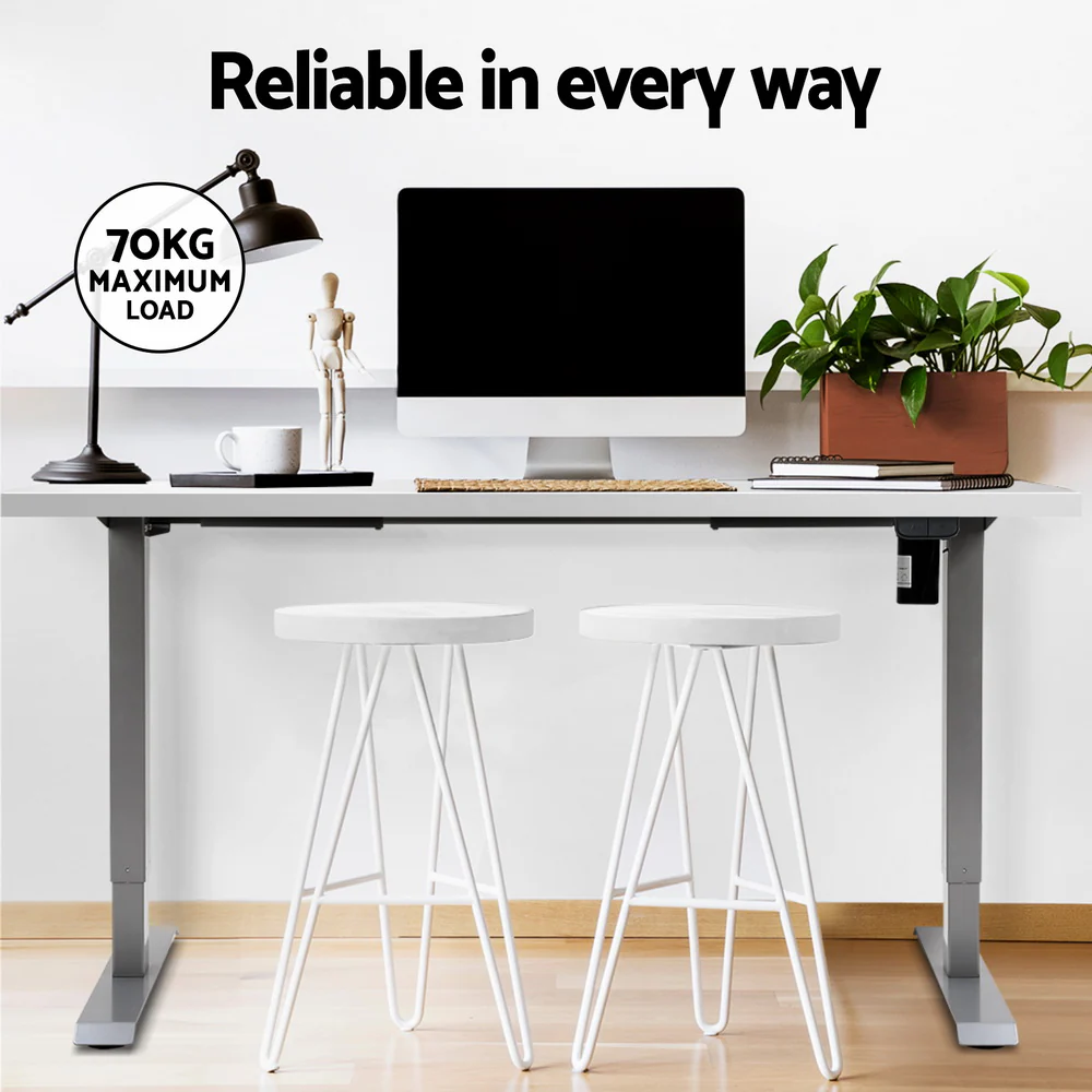 Artiss Standing Desk Motorised 140CM White - Image 8