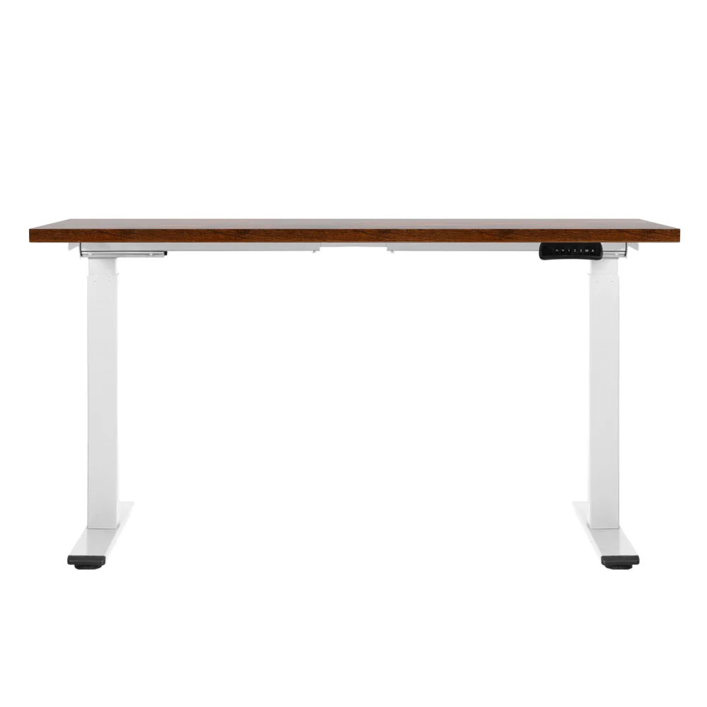 Artiss Standing Desk Motorised Dual Motor 120CM Rustic Brwon - Image 5