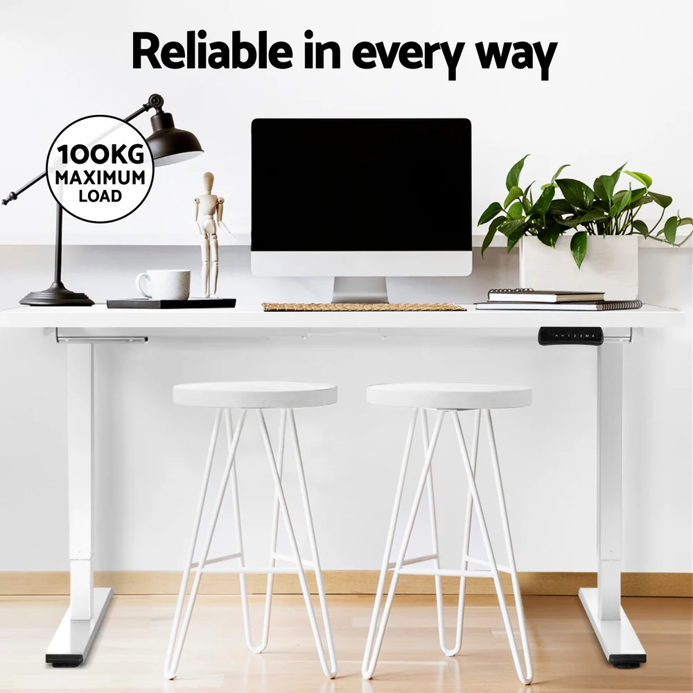 Artiss Standing Desk Motorised Dual Motor 140CM White - Image 8