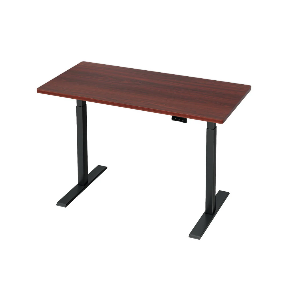 Artiss Standing Desk Motorised Dual Motor Walnut 120CM - Image 3