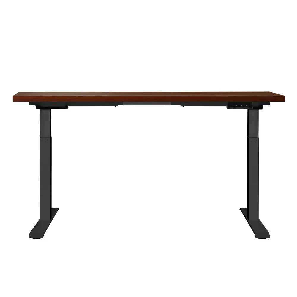 Artiss Standing Desk Motorised Dual Motor Walnut 120CM - Image 5