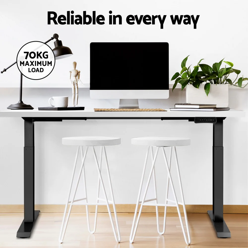 Artiss Standing Desk Motorised Dual Motor White 120CM - Image 8
