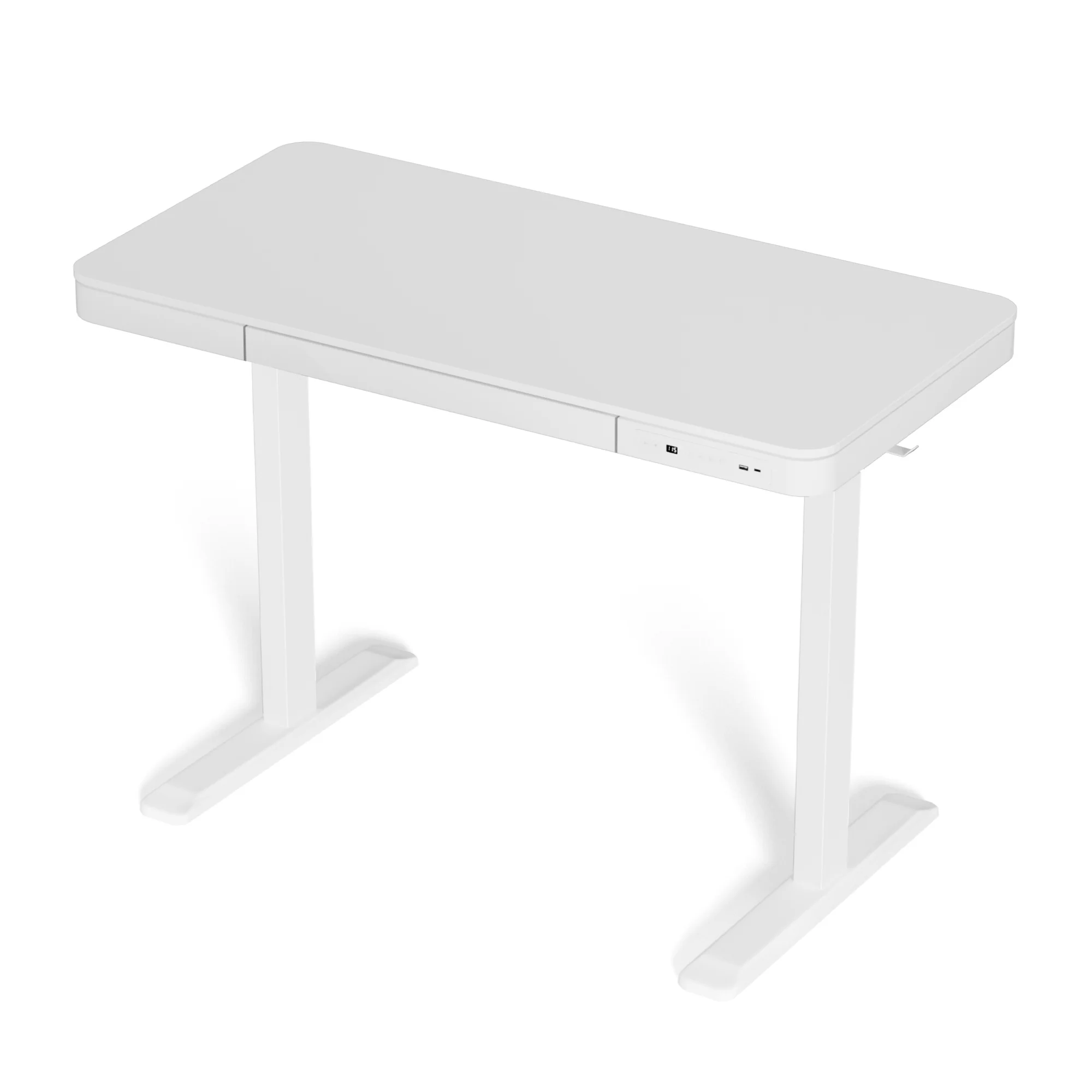 Artiss Standing Desk Motorised Electric Desks Drawer 120CM White - Image 3