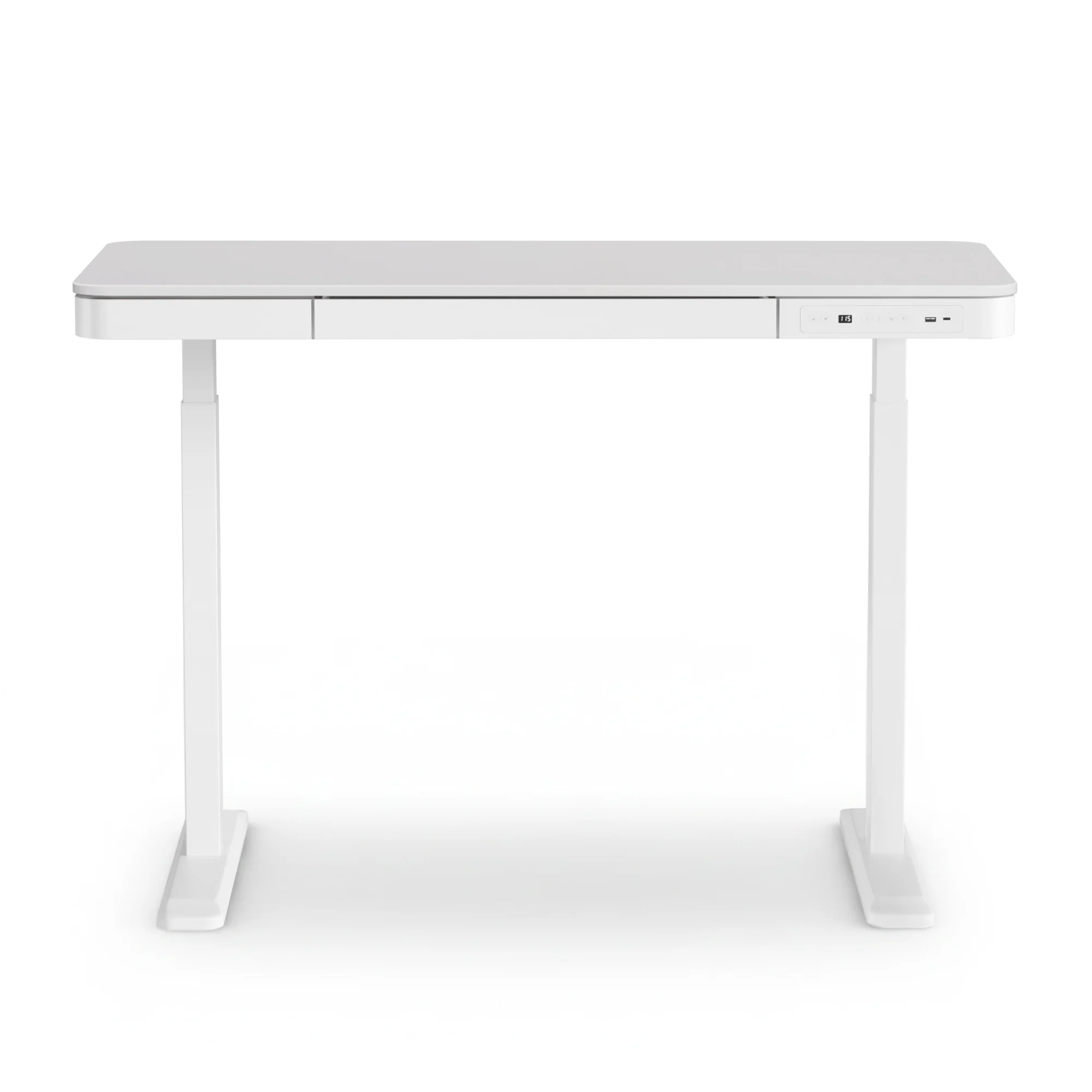Artiss Standing Desk Motorised Electric Desks Drawer 120CM White - Image 5