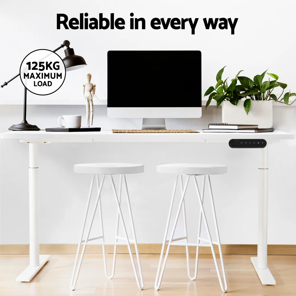 Artiss Standing Desk Motorised Electric Dual Motor 120CM White - Image 8
