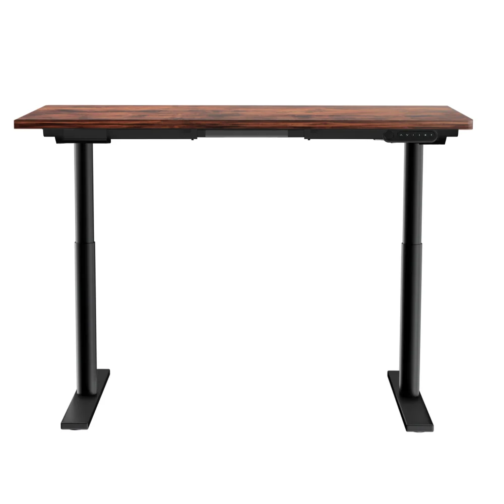 Artiss Standing Desk Motorised Electric Dual Motor Rustic Brown 120CM - Image 5