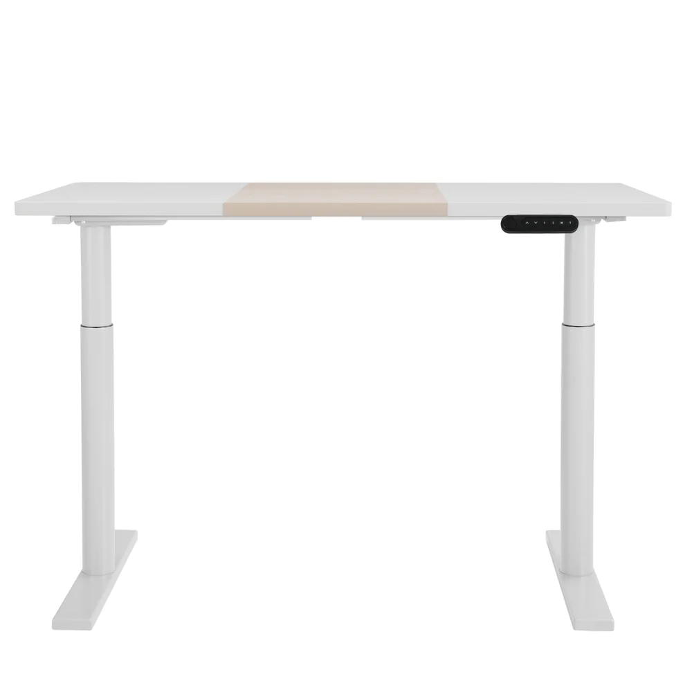Artiss Standing Desk Motorised Electric Dual Motor Splice White Pine 120CM - Image 5