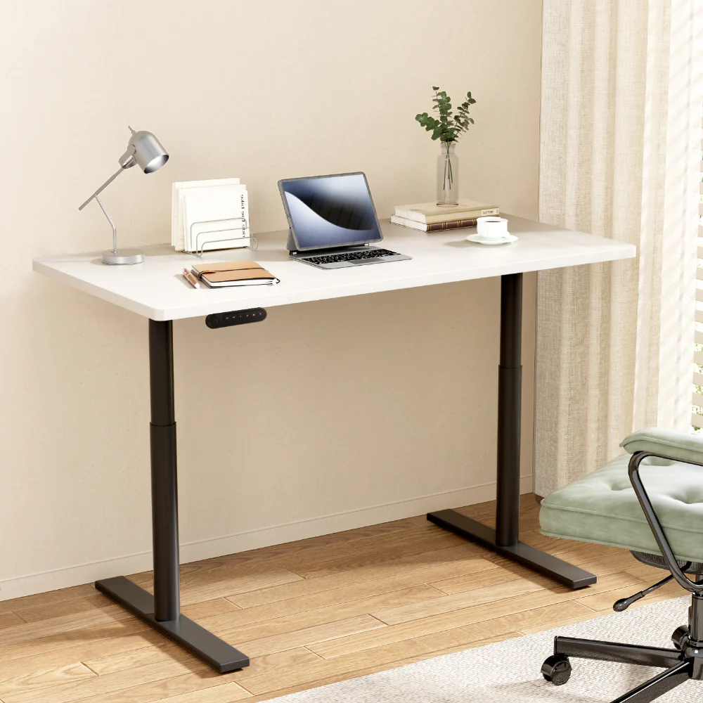 Artiss Standing Desk Motorised Electric Dual Motor White 140CM - Image 2