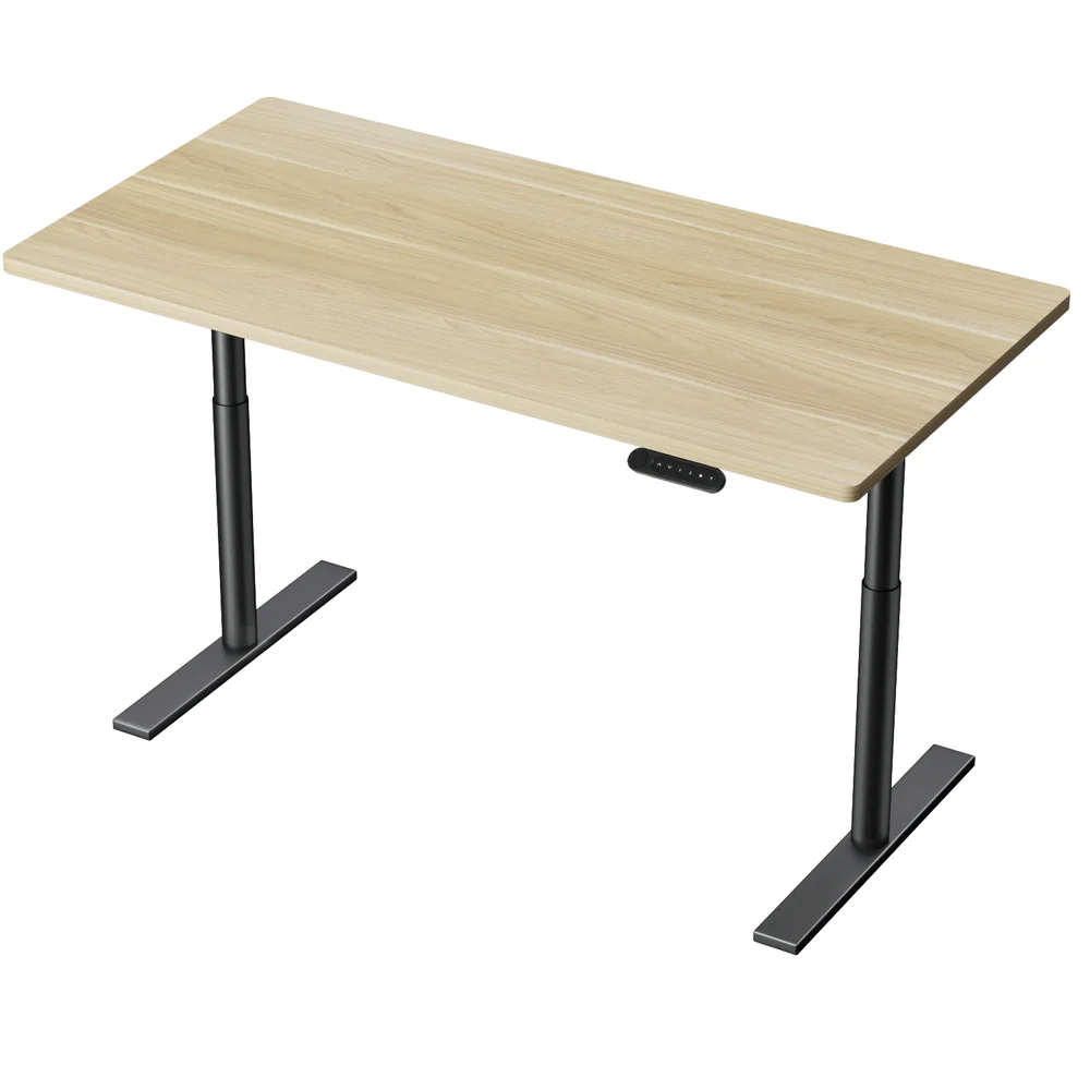 Artiss Standing Desk Motorised Electric Dual Motor White Oak 140CM - Image 3
