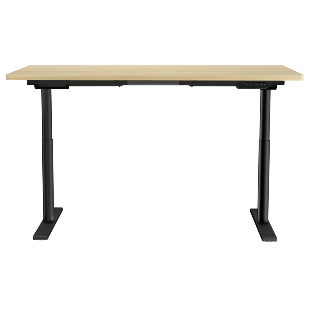 Artiss Standing Desk Motorised Electric Dual Motor White Oak 140CM - Image 5