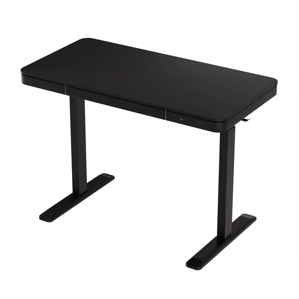Artiss Standing Desk Motorised Electric Motor Drawer 120CM Black - Image 3