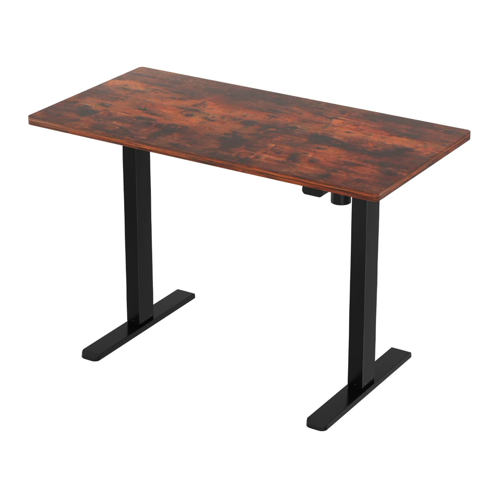 Artiss Standing Desk Motorised Rustic Brown 140CM - Image 3