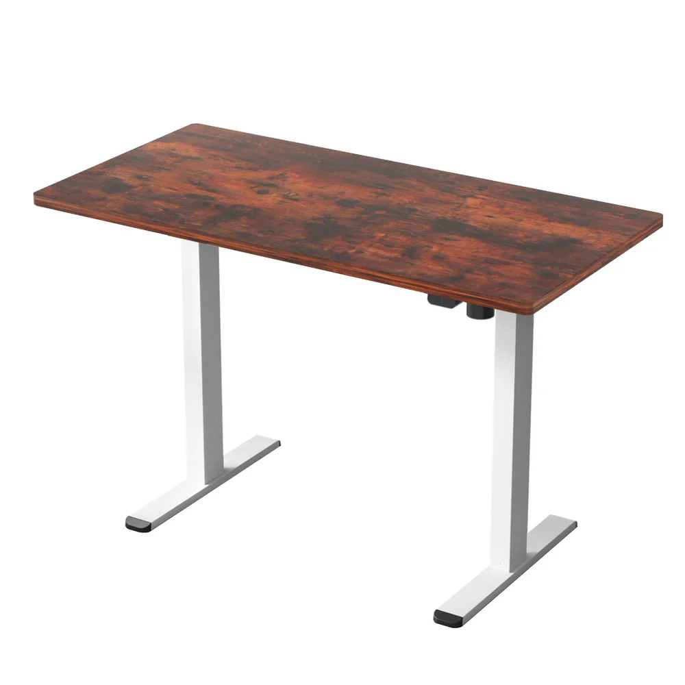 Artiss Standing Desk Motorised Sit Stand Desks Rustic Brown 140CM - Image 3