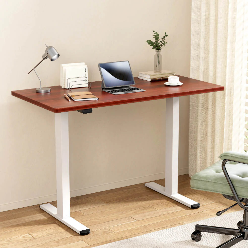 Artiss Standing Desk Motorised Sit Stand Desks Walnut 140CM - Image 2