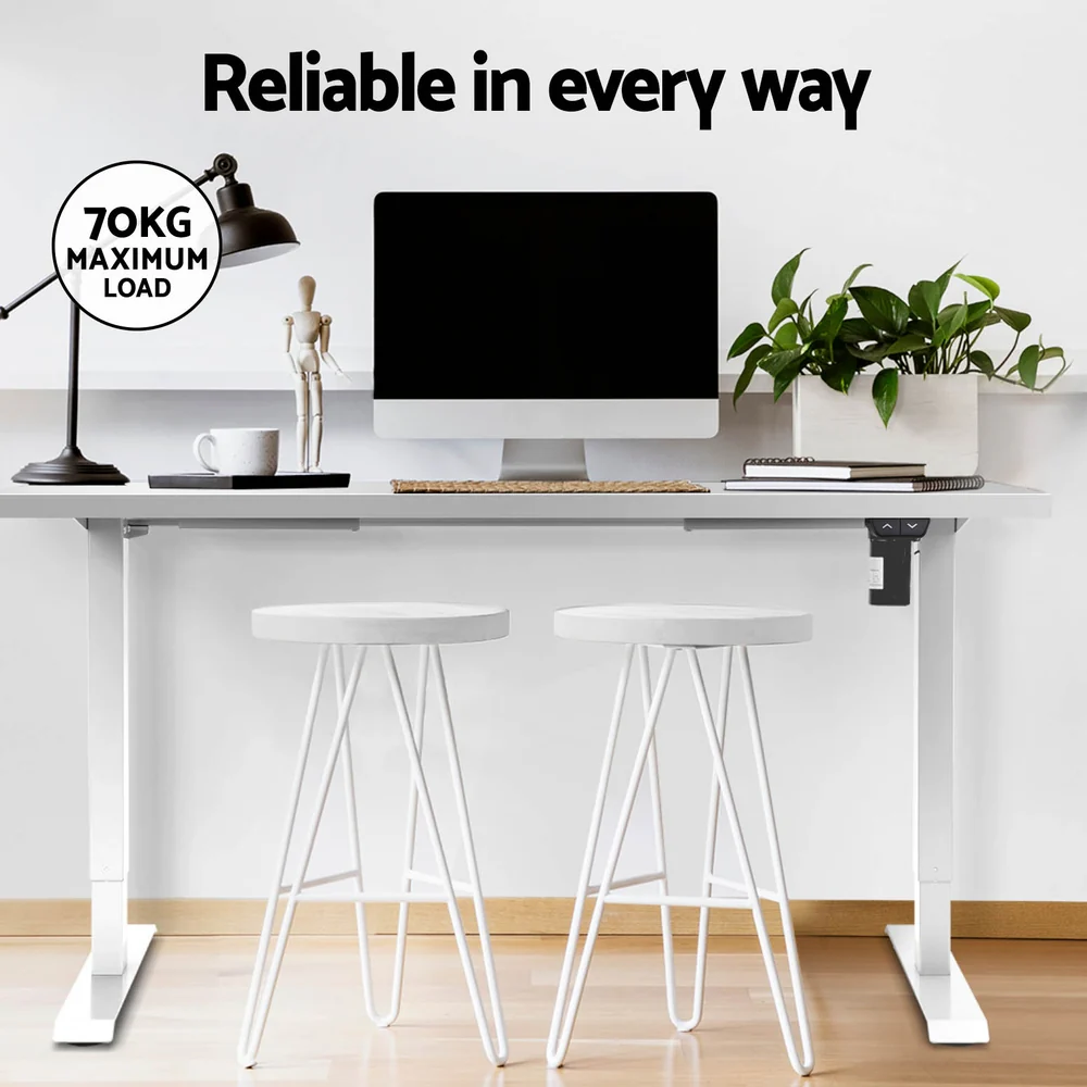 Artiss Standing Desk Motorised Sit Stand Desks White 120CM - Image 8