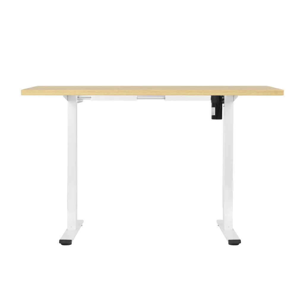 Artiss Standing Desk Motorised Sit Stand Desks White Oak 140CM - Image 5