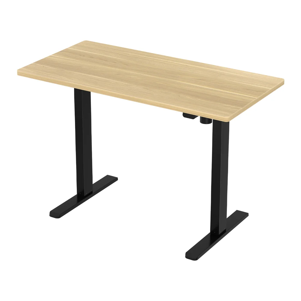 Artiss Standing Desk Motorised White Oak 120CM - Image 3