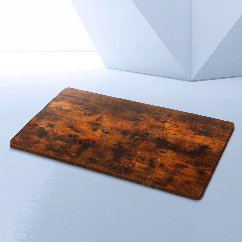 Artiss Standing Desk Top Rustic Brown 120CM - Image 2