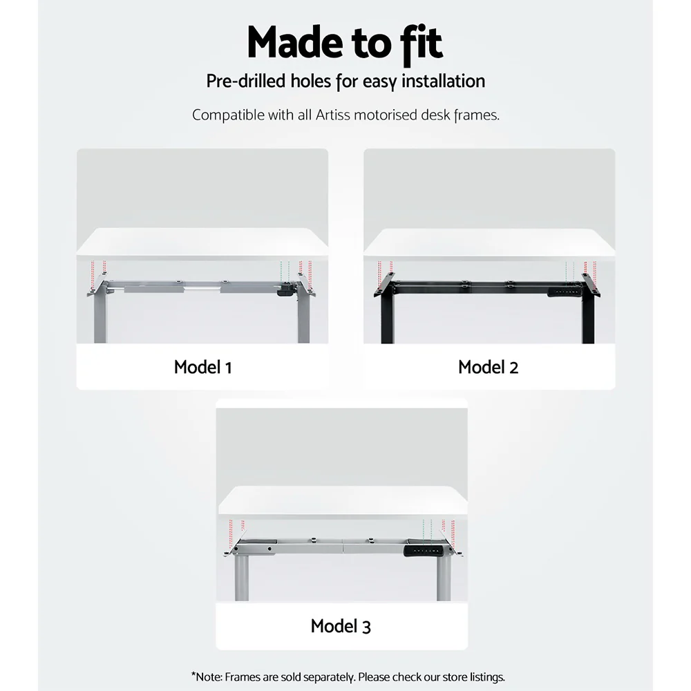 Artiss Standing Desk Top White 140CM - Image 8