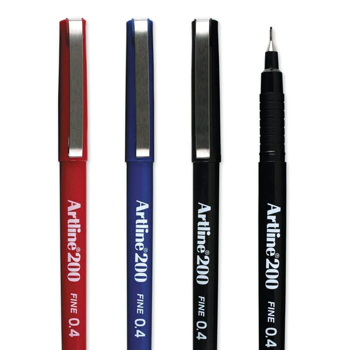 Artline Fineline 0.4mm Assorted Pens [4-Pieces] - Image 2