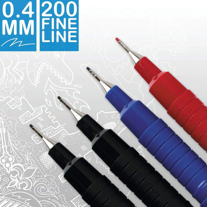 Artline Fineline 0.4mm Assorted Pens [4-Pieces] - Image 3