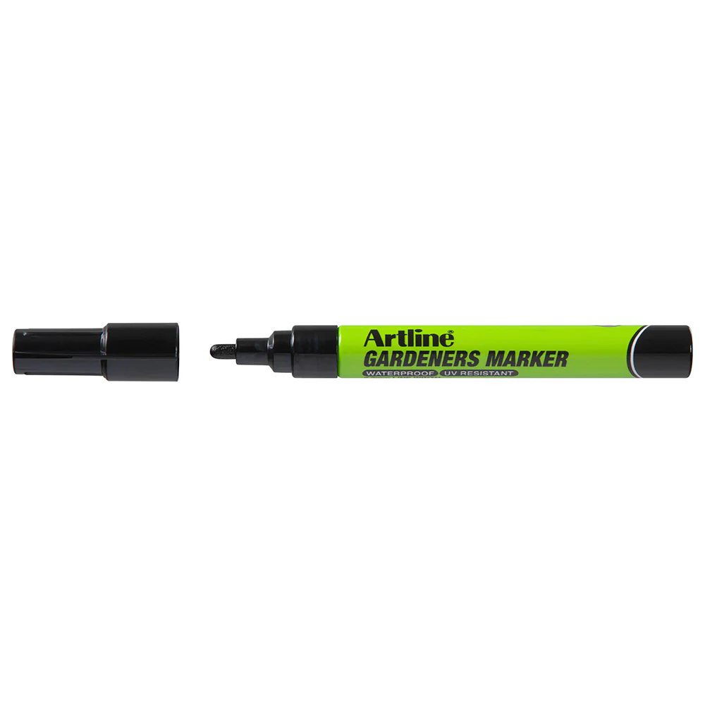 Artline Gardeners Permanent Marker 1.5mm Bullet Nib (Black) [12-Pieces] - Image 2