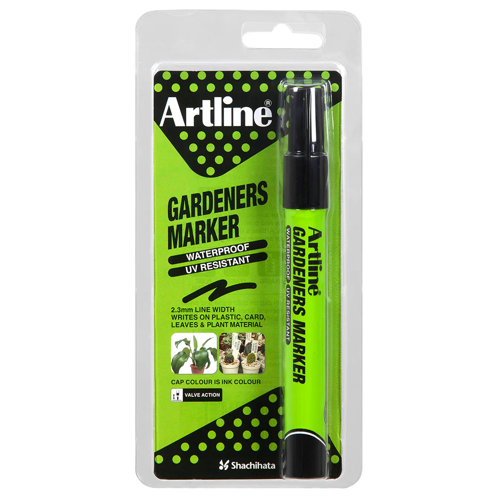 Artline Gardeners Permanent Marker 1.5mm Bullet Nib (Black) [12-Pieces] - Image 3