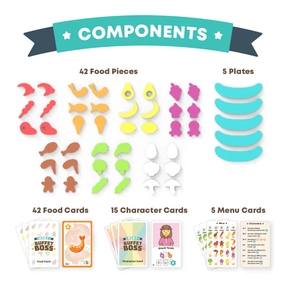 Asmodee Buffet Boss Strategy Dexterity Family Game - Image 4