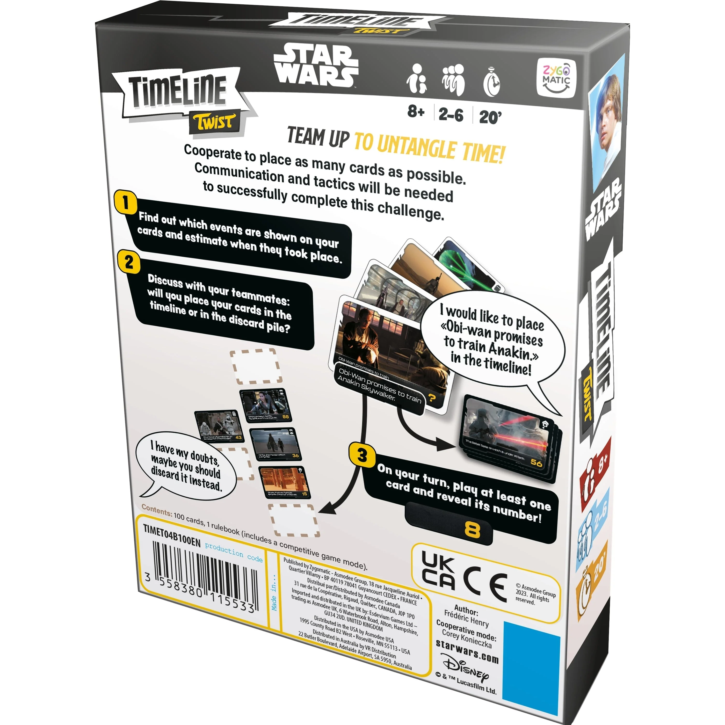 Asmodee Timeline Twist Star Wars Edition Game - Image 3