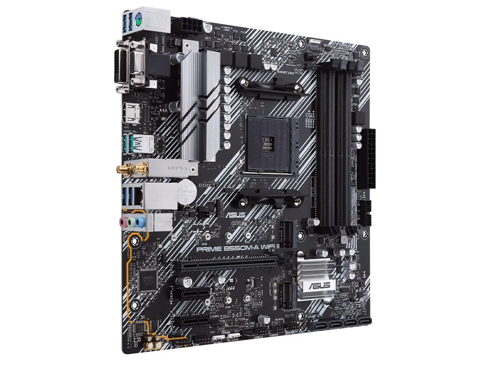 Asus Prime B550M-A WiFi II mATX AM4 Motherboard (PRIME B550M-A WIFI II) - Image 3