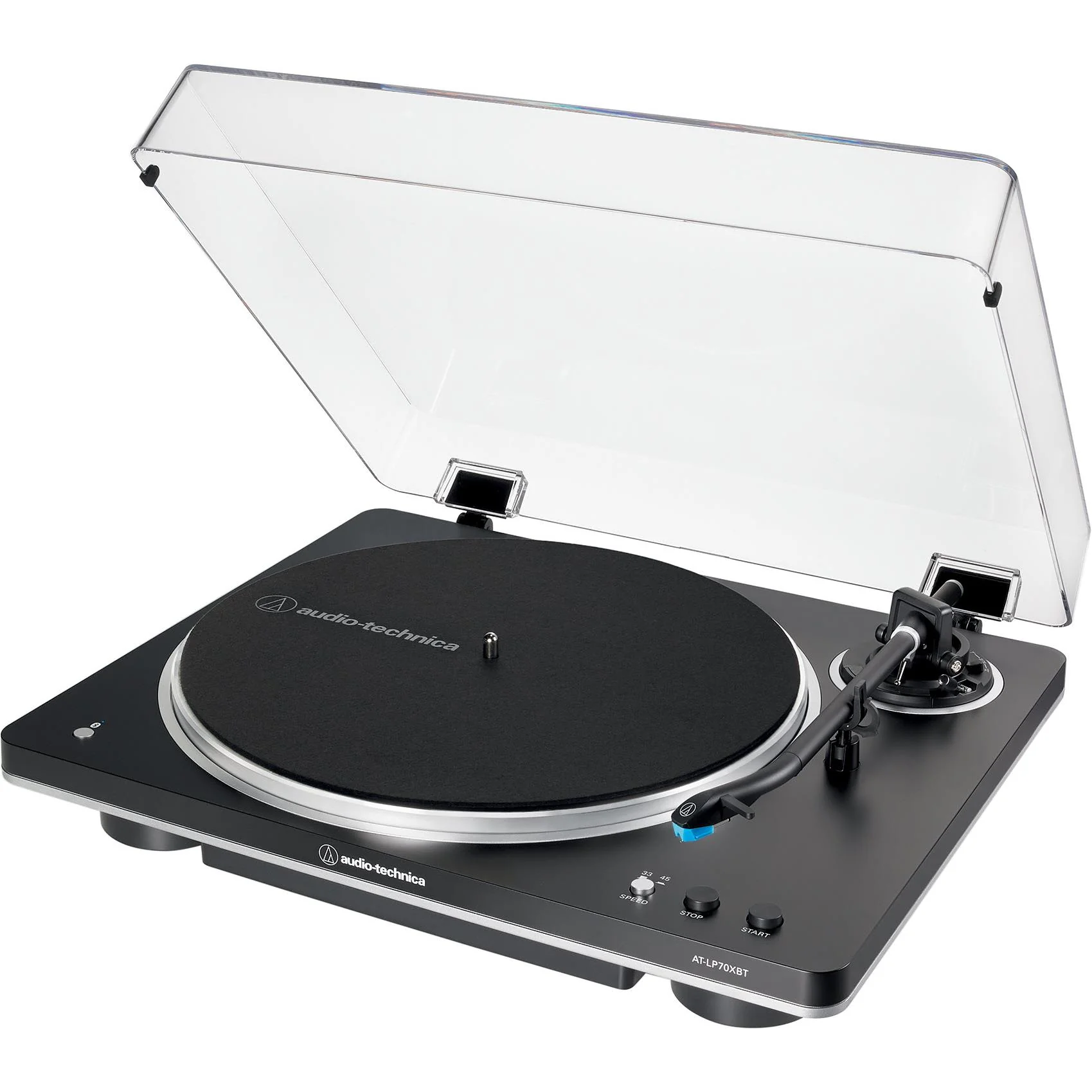 Audio-Technica LP70XBT Fully Automatic Bluetooth Turntable (Black/Silver) - Image 2