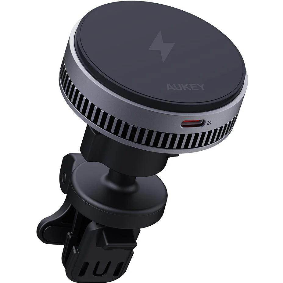 Aukey MagFusion Dash Pro Qi2 Fast Wireless Charging Phone Mount with Active Cooling - Image 2