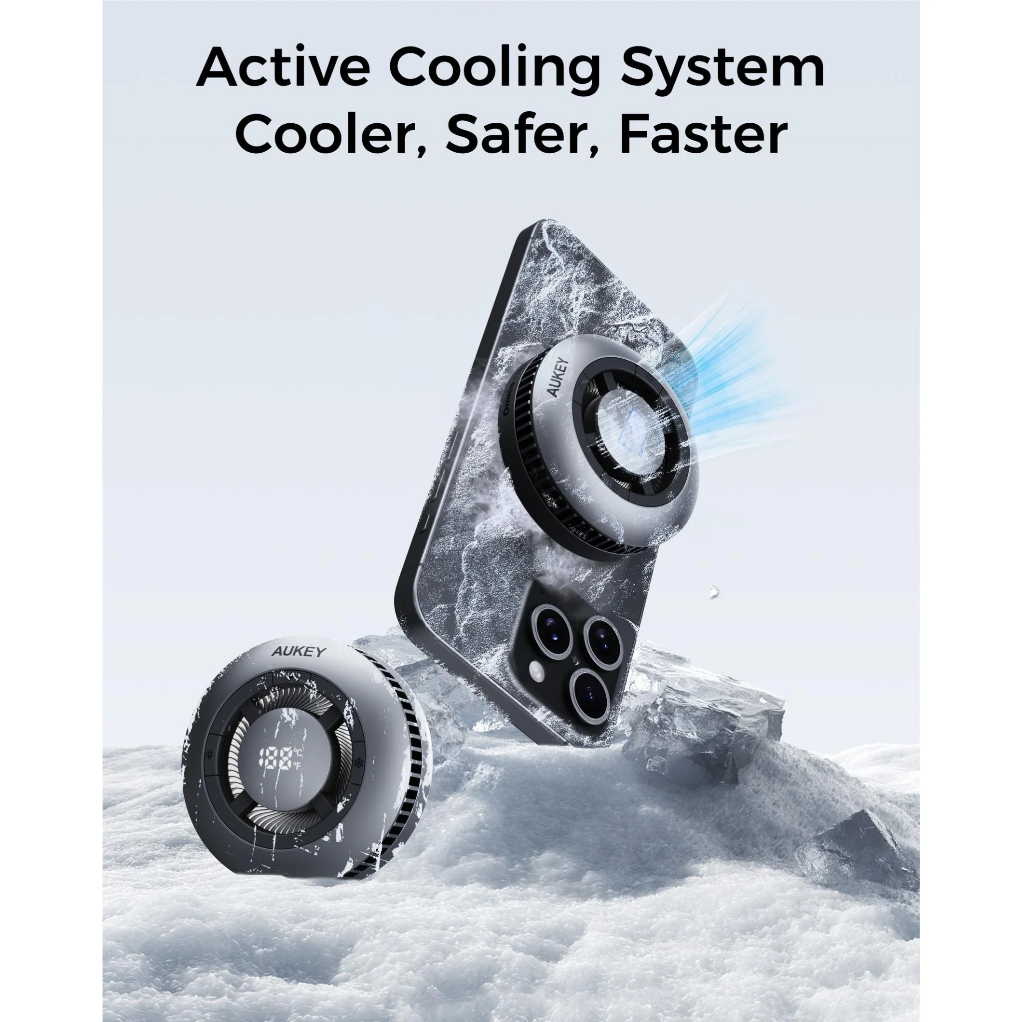 Aukey Magfusion GameFrost Magnetic Wireless Charger with Active Cooling - Image 4