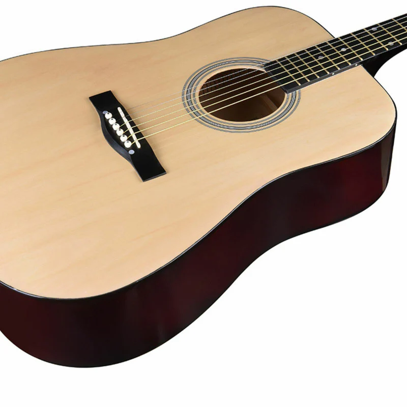 AXIOM Folkmaster Left Handed Steel String Guitar (Natural) - Image 2