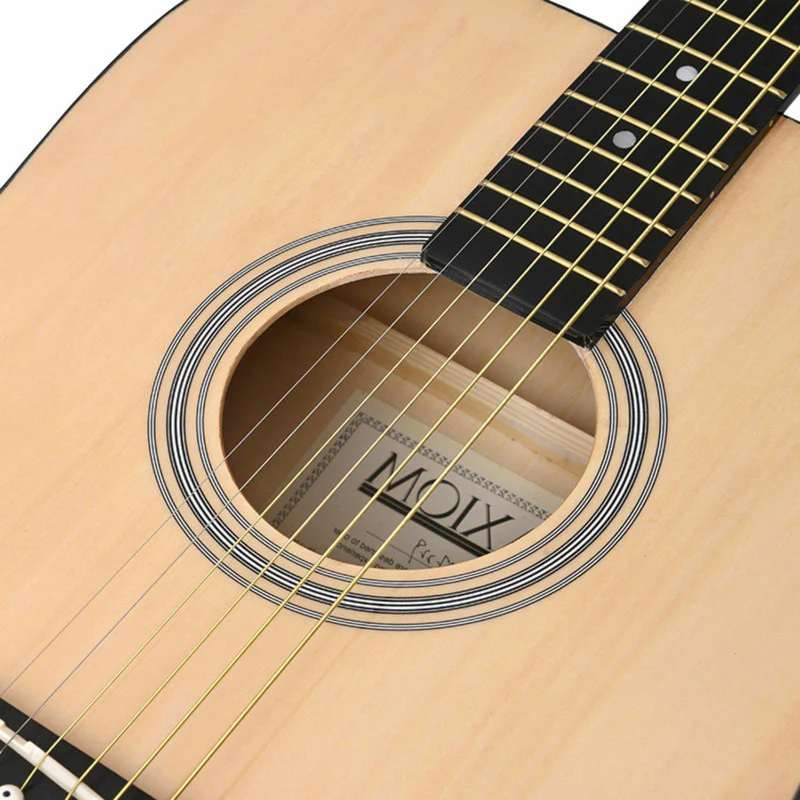 AXIOM Folkmaster Left Handed Steel String Guitar (Natural) - Image 3