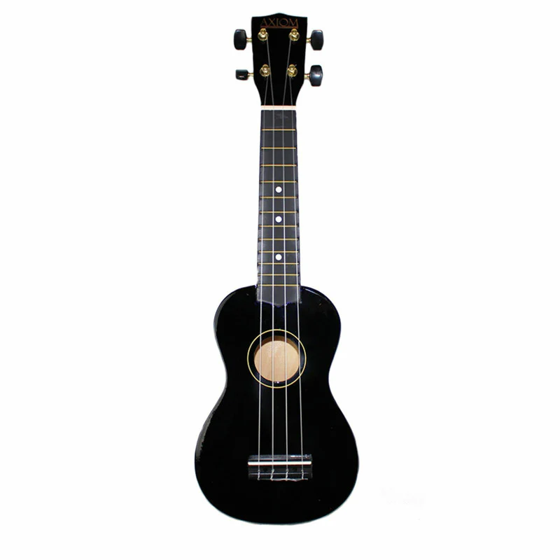 AXIOM Spectrum Soprano Ukulele with Carry Bag (Black) - Image 2