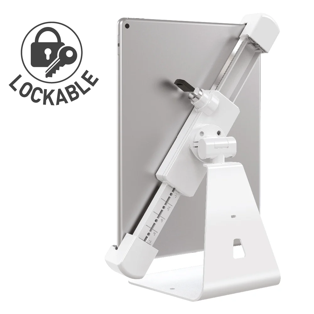 Barkan 7–14" Anti-Theft Tablet Desk Stand with 360° Rotation Swivel Tilt - Image 2