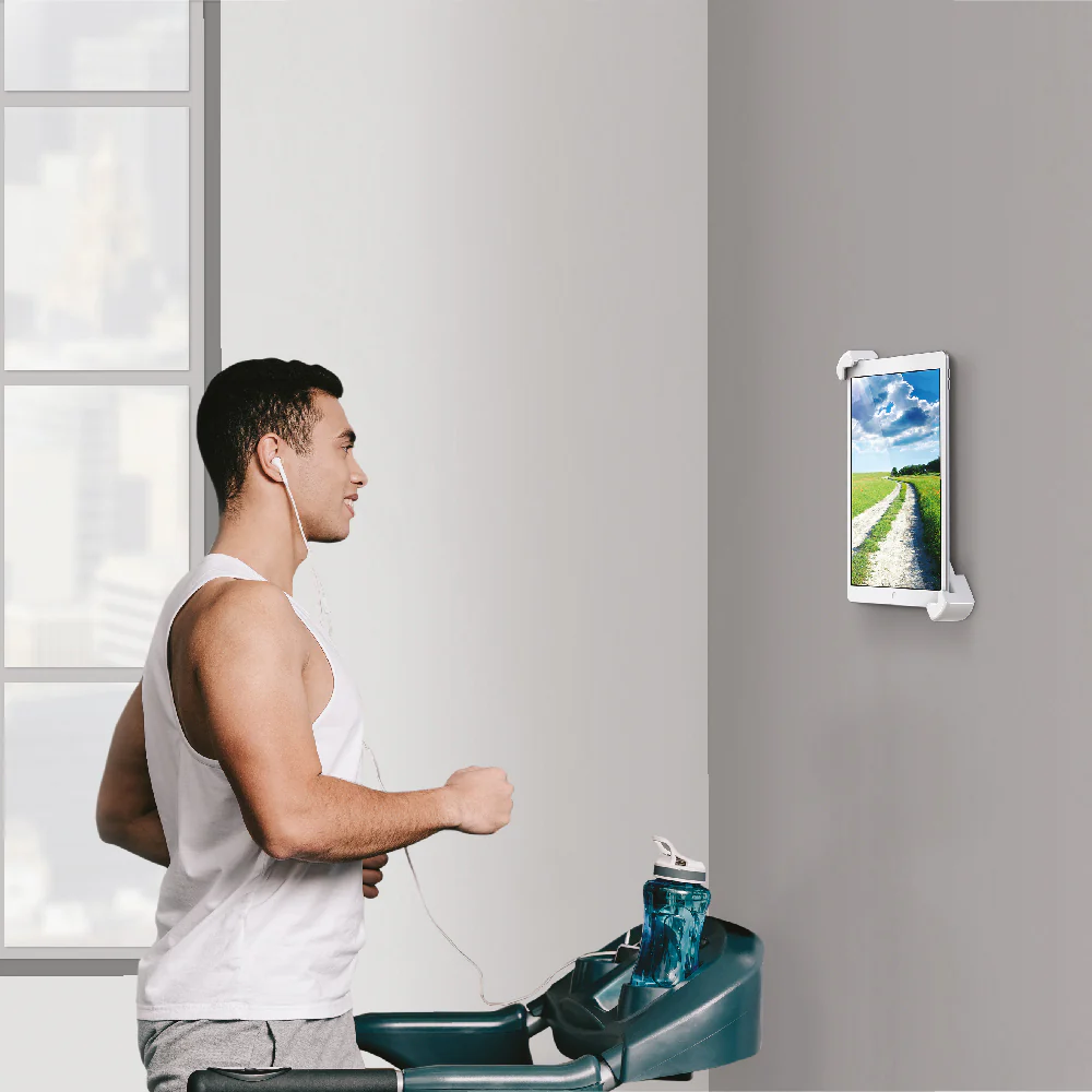 Barkan 7–14" Tablet Wall Mount with 360° Rotation (White) - Image 5