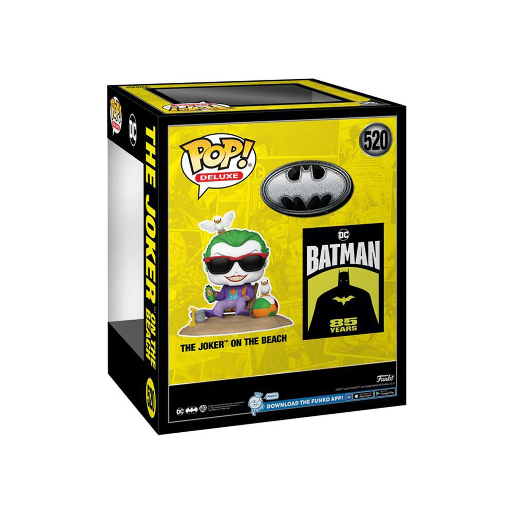 Batman 85th Anniversary 4.6'' Joker on the Beach 1989 Pop Deluxe Figure Toy - Image 4