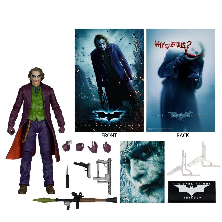 Batman Dark Knight - The Joker 7" Deluxe Figure - Image 6