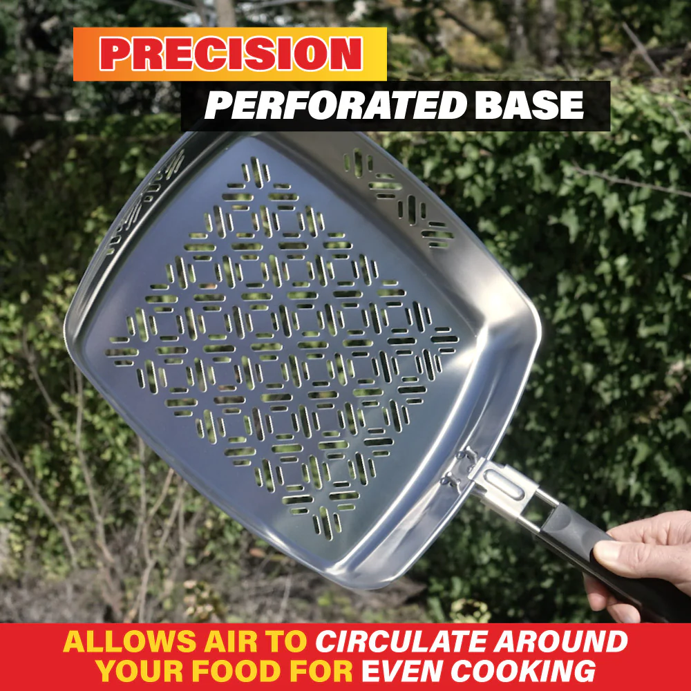 BBQ Grill Pan Non-Stick Stainless Steel Square Pan - Image 3